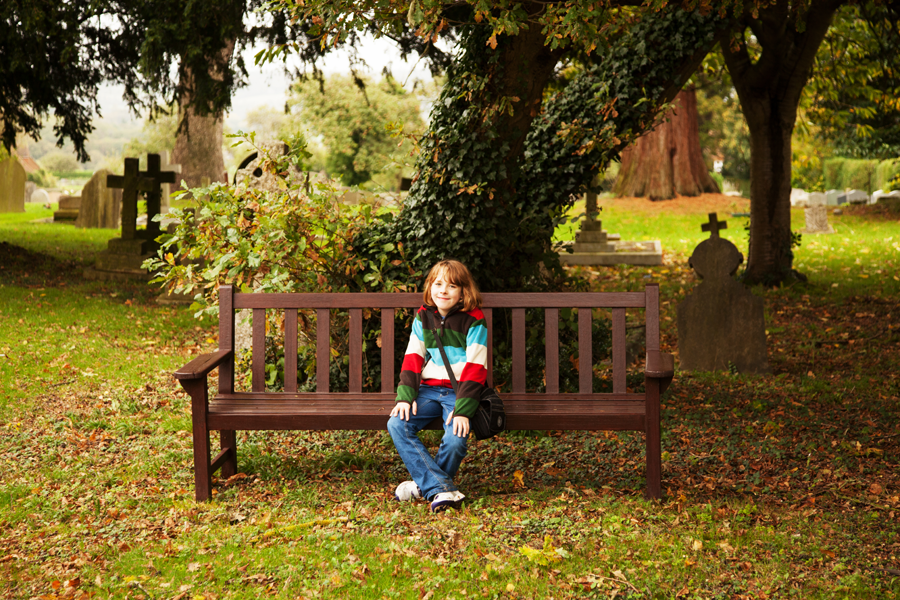 Rebekah in the churchyard