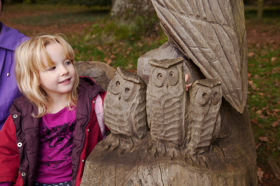 Emily on the Owl Bench